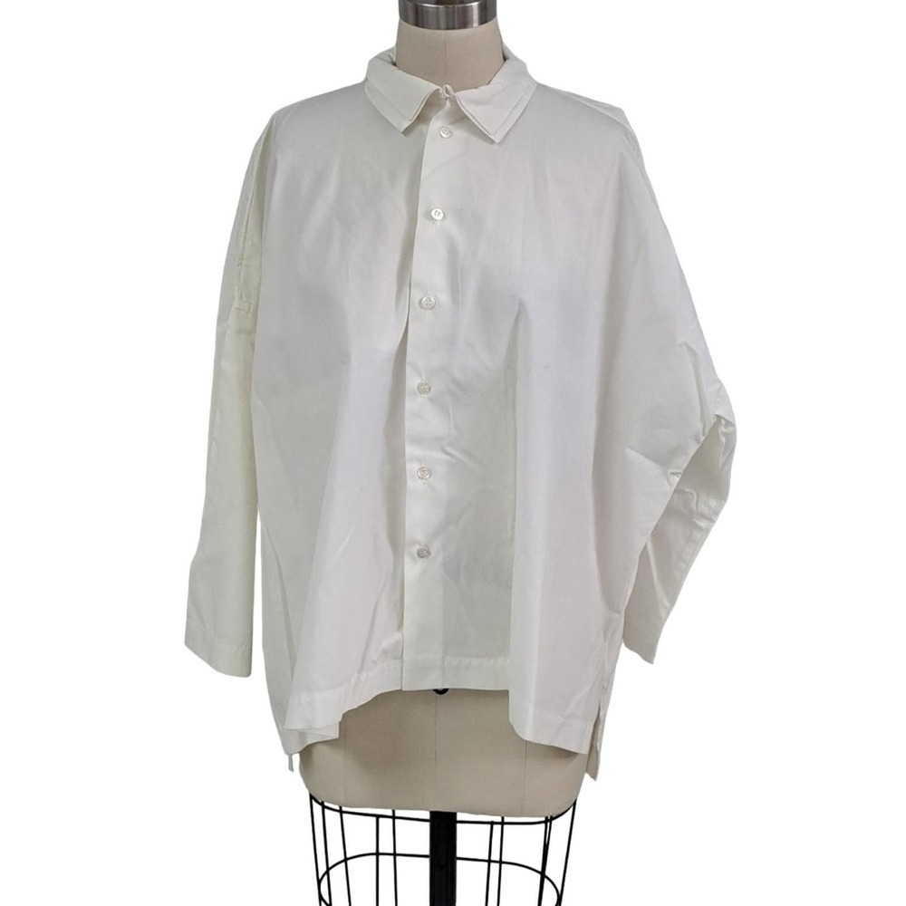 Eskander white High Low 100% cotton  blouse size 0